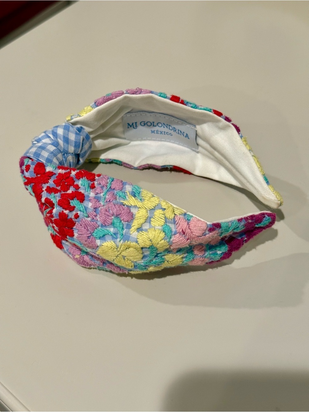MI GOLONDRINA Embroidered Multi-Color Kids Headband